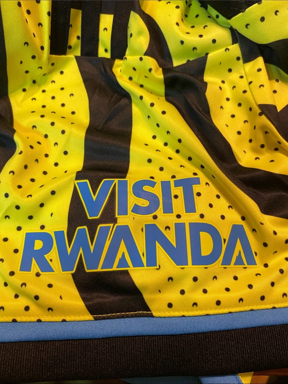adidas Neon Yellow and Dark Green Arsenal Football Jersey